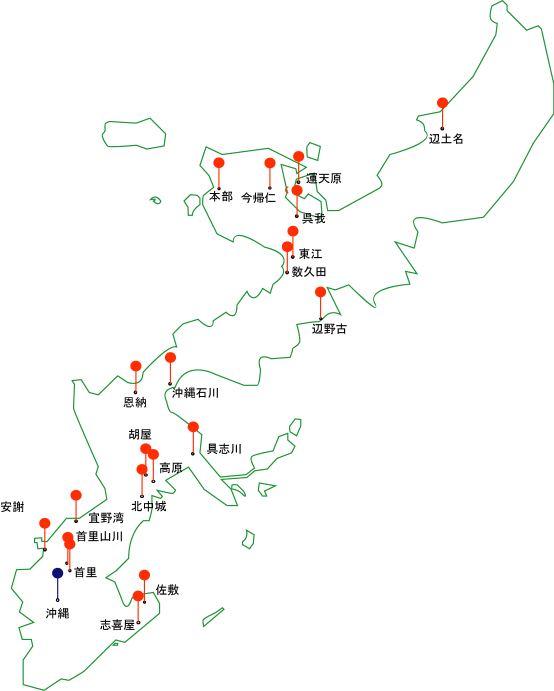 沖縄本島MAP